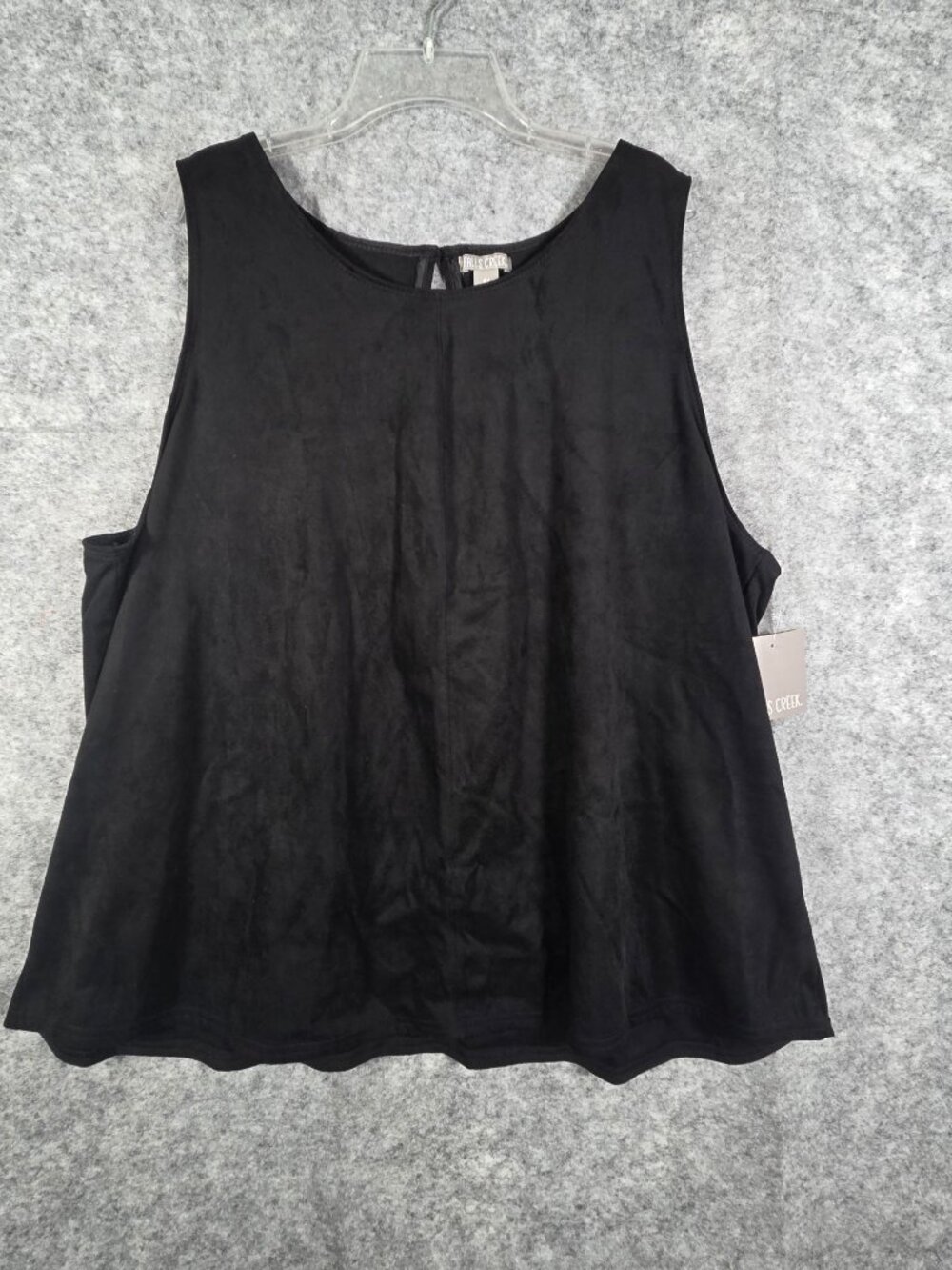Falls Creek NWT Women's Moleskin Tank Black Size 2X